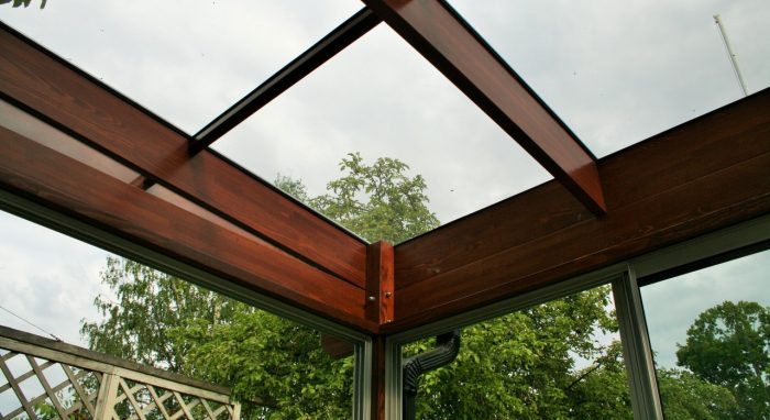 Veranda with glass roof II